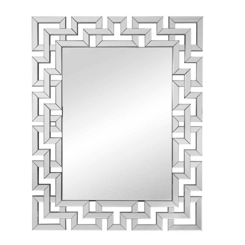 Willa Arlo Interiors Rectangle Ornate Geometric Wall Mirror & Reviews